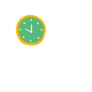 Pictogramme d'une maison avec une horloge pour symboliser la régularité